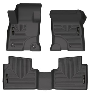 Ford Maverick Floor Mats - Front + Rear - Husky Liners - Weatherbeater - Black - 2022+ Ford Maverick Floor Mats - Front + Rear - Husky Liners - Weatherbeater - Black - 2022+